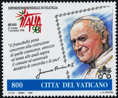Poštová známka Vatikán 1998 Papež Jan Pavel II. Mi# 1256 Kat 5€
