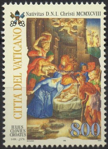 Poštová známka Vatikán 1998 Vianoce, umenie, Giorgio Giulio Clovio Mi# 1262