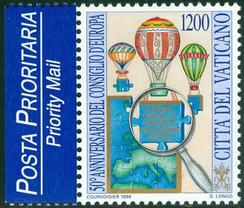 Poštová známka Vatikán 1999 Evropská rada, 50. výroèie Mi# 1302