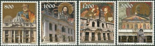 Poštové známky Vatikán 2000 Svätý rok, kostoly Mi# 1323-26 Kat 8€