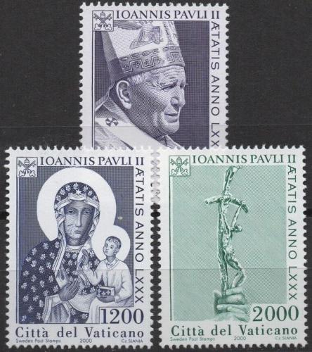 Poštové známky Vatikán 2000 Papež Jan Pavel II. Mi# 1338-40 Kat 6.50€
