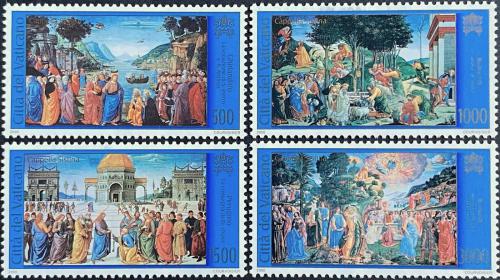 Poštové známky Vatikán 2000 Restaurace Sixtinské kaple Mi# 1341-44 Kat 9€