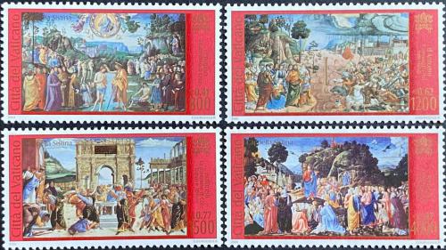 Poštové známky Vatikán 2001 Restaurace Sixtinské kaple Mi# 1362-65 