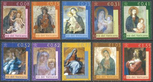 Poštové známky Vatikán 2002 Panna Marie Mi# 1394-1403