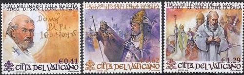 Poštové známky Vatikán 2002 Papež Lev IX. Mi# 1421-23