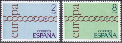 Poštové známky Španielsko 1971 Európa CEPT Mi# 1925-26