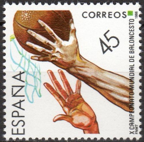 Poštová známka Španielsko 1986 MS v basketbalu Mi# 2732