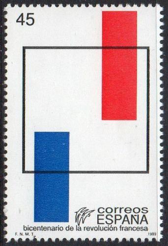 Potov znmka panielsko 1989 Franczska revolcia, 200. vroie Mi# 2869