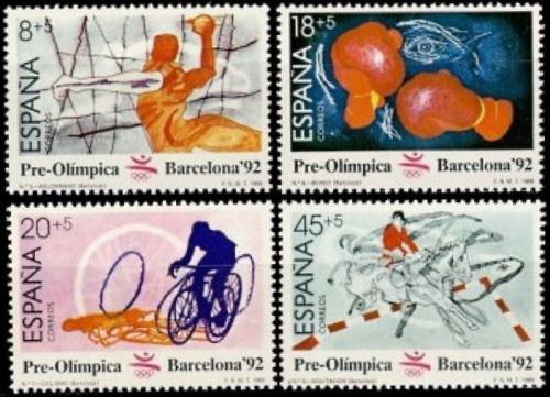 Poštové známky Španielsko 1989 LOH Barcelona Mi# 2875-78