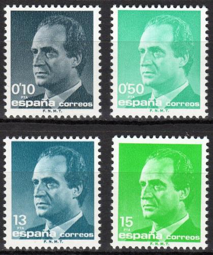 Poštové známky Španielsko 1989 Krá¾ Juan Carlos I. Mi# 2888-91