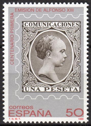 Poštová známka Španielsko 1989 Krá¾ Alfons XIII. Mi# 2904
