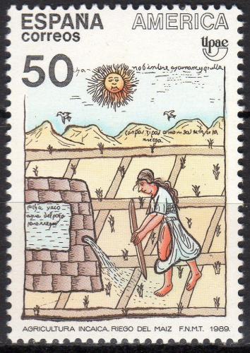 Poštová známka Španielsko 1989 Indiánské umenie Mi# 2915