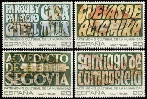 Poštové známky Španielsko 1989 Dìdictví UNESCO Mi# 2918-21