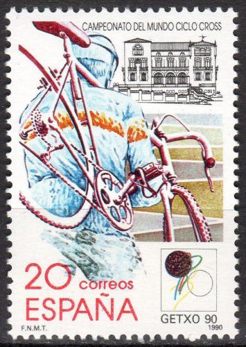 Poštová známka Španielsko 1990 MS v cyklokrosu Mi# 2927