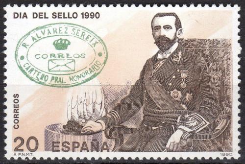 Poštová známka Španielsko 1990 Rafael Alvarez Sereix, vìdec Mi# 2936