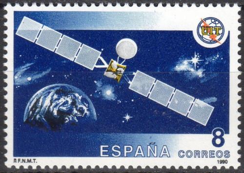 Poštová známka Španielsko 1990 ITU, 125. výroèie Mi# 2939