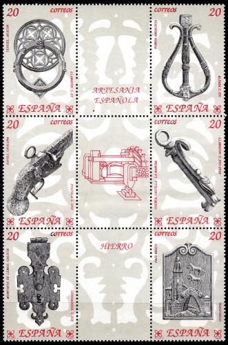 Poštové známky Španielsko 1990 ¼udové umenie Mi# 2940-45