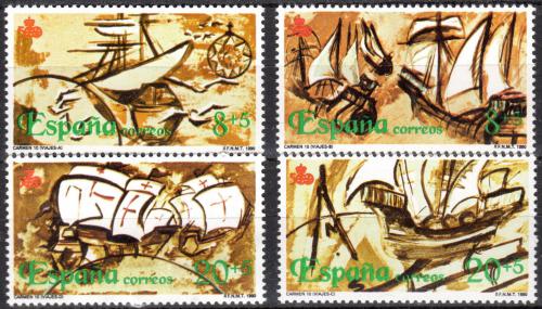 Poštové známky Španielsko 1990 Objevení Ameriky, 500. výroèie Mi# 2956-59