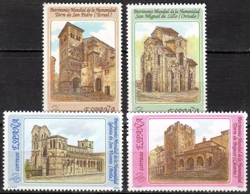 Poštové známky Španielsko 1990 Dìdictví UNESCO Mi# 2968-71