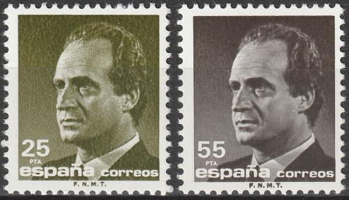 Poštové známky Španielsko 1990 Krá¾ Juan Carlos I. Mi# 2972-73