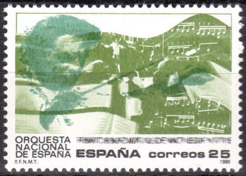 Poštová známka Španielsko 1990 Státní orchestr, 50. výroèie Mi# 2974