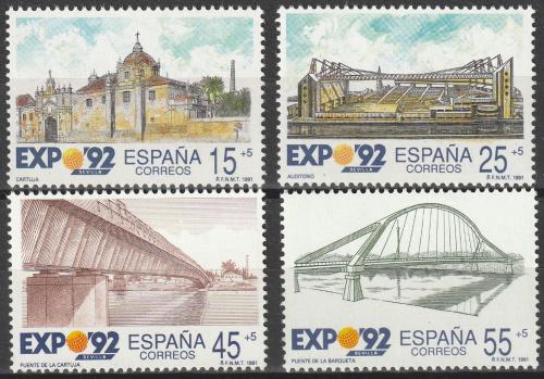 Poštové známky Španielsko 1991 Výstava EXPO ’92 Sevilla Mi# 2976-79