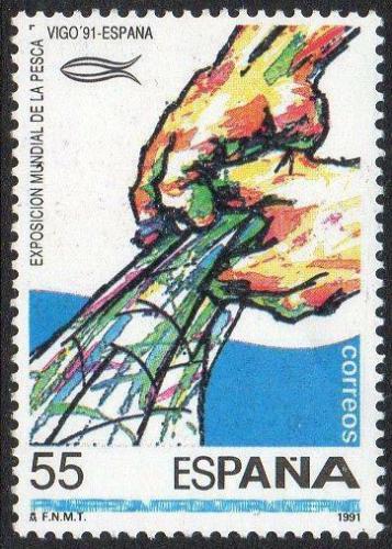Poštová známka Španielsko 1991 Rybolov Mi# 3007