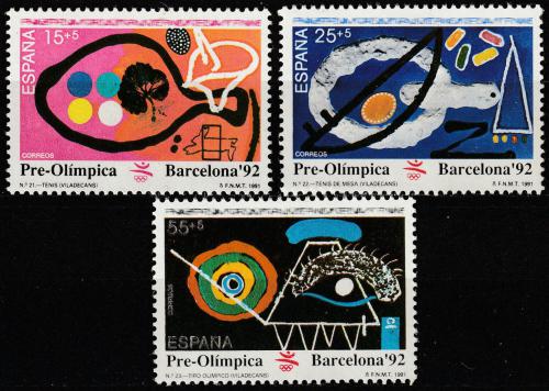Poštové známky Španielsko 1991 LOH Barcelona Mi# 3008-10