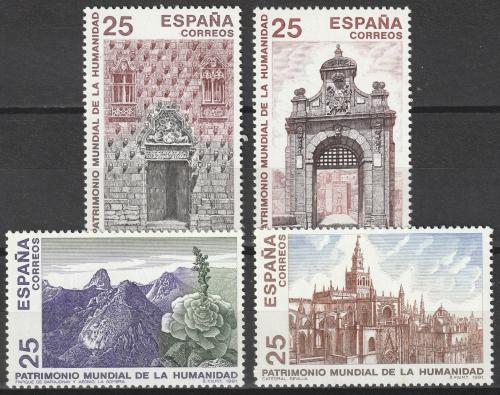 Poštové známky Španielsko 1991 Dìdictví UNESCO Mi# 3019-22