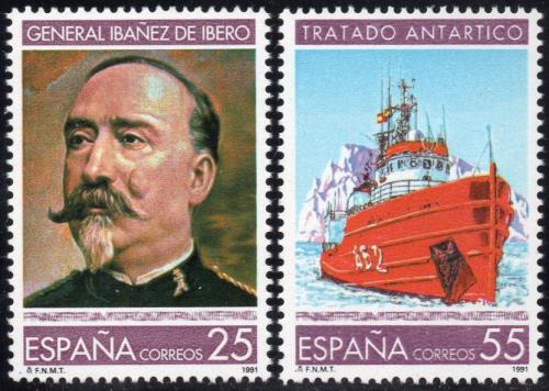 Poštové známky Španielsko 1991 Vìda a technika Mi# 3023-24