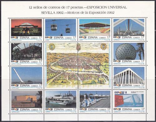 Potov znmky panielsko 1992 Vstava EXPO 92 Sevilla Mi# 3036-47