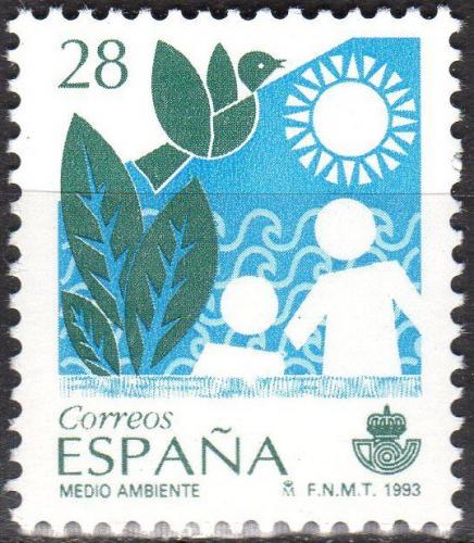 Poštová známka Španielsko 1993 Ochrana životného prostredia Mi# 3097