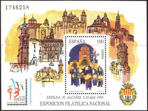 Poštová známka Španielsko 1993 Výstava EXFILNA ’93, Alcañiz Mi# Block 53