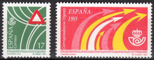 Poštové známky Španielsko 1993 Bezpeènos� silnièního provozu Mi# 3107-08