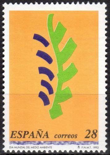 Poštová známka Španielsko 1993 Mezinárodní den životního prostøedí Mi# 3121