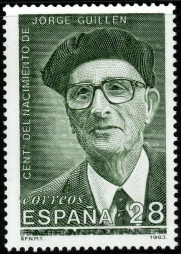 Poštová známka Španielsko 1993 Jorge Guillén, básník Mi# 3133