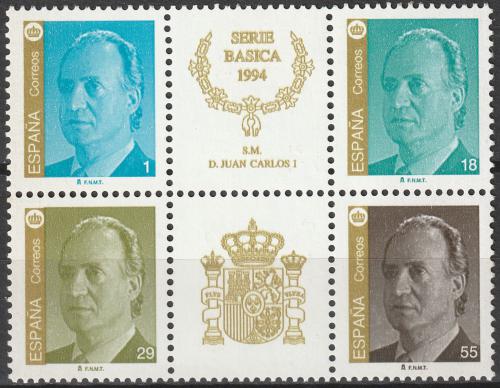 Poštové známky Španielsko 1994 Krá¾ Juan Carlos I. Mi# 3137-39,3166
