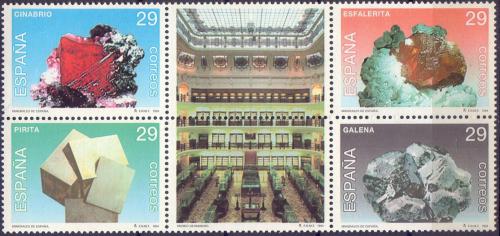 Poštové známky Španielsko 1994 Minerály Mi# 3144-47