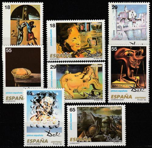 Poštové známky Španielsko 1994 Umenie, Salvador Dalí Mi# 3150-57