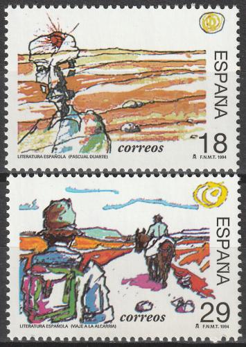 Poštové známky Španielsko 1994 Literatura Mi# 3164-65