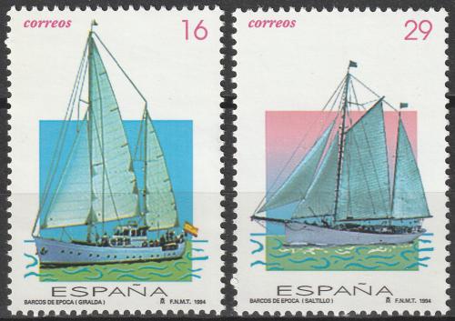 Poštové známky Španielsko 1994 Plachetnice Mi# 3171-72