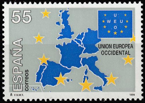 Poštová známka Španielsko 1994 Západoevropská unie, 40. výroèie Mi# 3181