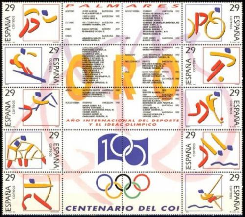 Poštové známky Španielsko 1994 Olympijské hry Mi# 3182-91