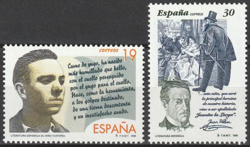 Poštové známky Španielsko 1995 Spisovatelé Mi# 3212-13