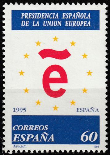 Poštová známka Španielsko 1995 Pøedsednictví v Radì EU Mi# 3239