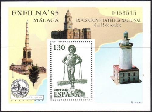Poštová známka Španielsko 1995 Výstava EXFILNA ’95, Málaga Mi# Block 60