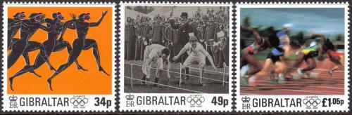 Poštové známky Gibraltár 1996 Novodobé olympijské hry Mi# 763-65 Kat 7€