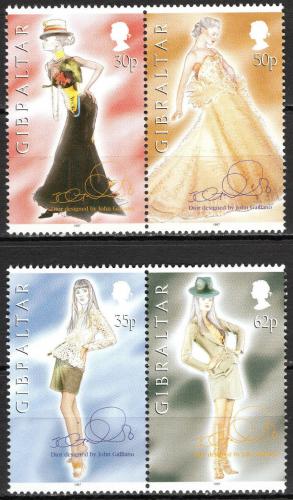 Poštové známky Gibraltár 1997 Módní kolekce od Christian Dior Mi# 803-06 Kat 7€