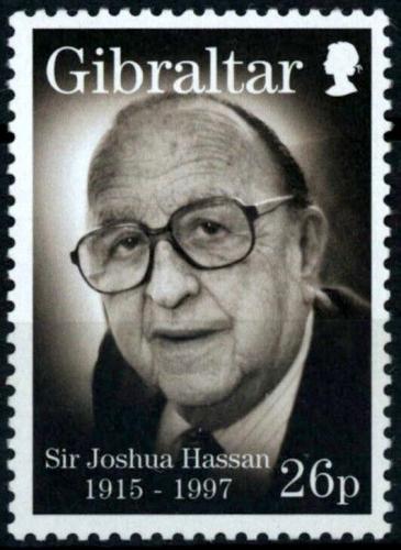 Poštová známka Gibraltár 1997 Joshua Hassan, politik Mi# 813