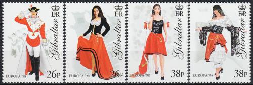 Poštové známky Gibraltár 1998 Európa CEPT, národní svátky Mi# 834-37 Kat 6.50€